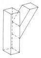 Koude verbinding (met houten nagel of spijker) schuine ontmoeting.jpg